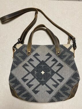 Myra Bag Crossbody Spontaneous Delight Small Crossbody Bag- Canvas Leather